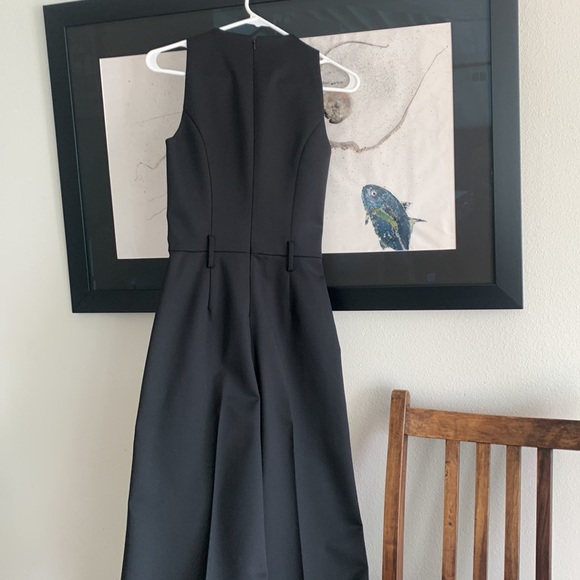 Theory Belted Jumpsuit Tux Wool Sleeveless Size 2 Black - Picture 9 of 14